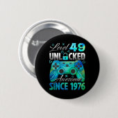 Level 49 Ontgrendeld Geweldig Sinds 1976 49e Verja Ronde Button 5,7 Cm (Voorkant /achterkant)