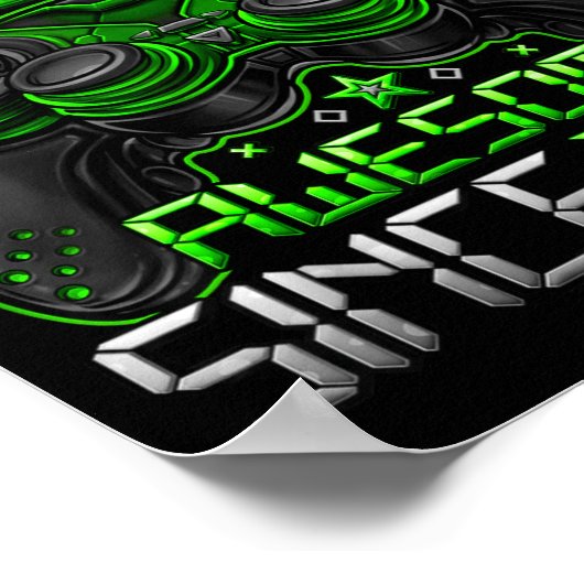 Level 4 Unlocked 4 Year Old Boys 4th Birthday Boy  Poster (Hoek)