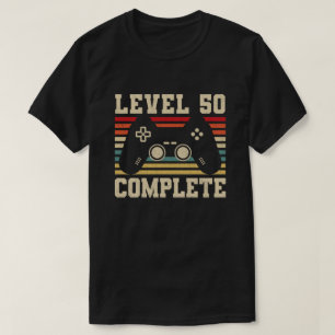 Level 50 Complete 50th Birthday Video Gamer T-shirt