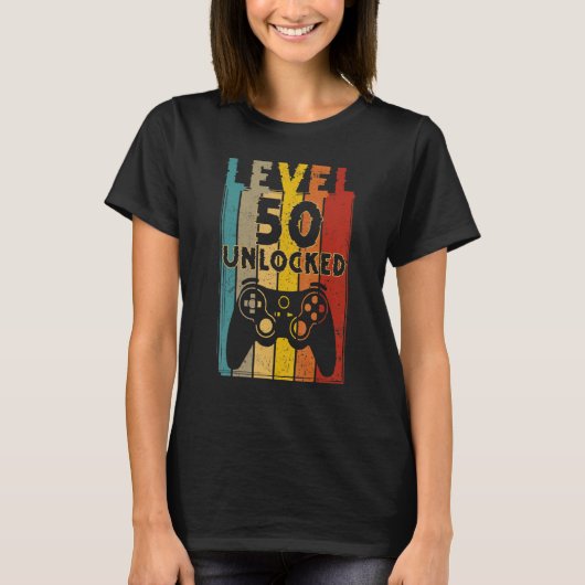Level 50 Shirt zonder vergrendeling Funny Video Ga (Voorkant)