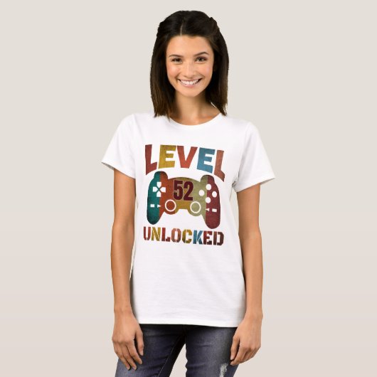 LEVEL 52 ONTGRENDELD T-Shirt (Voorkant volledig)