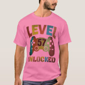 LEVEL 57 VRIJGESPEELD T-Shirt (Voorkant)