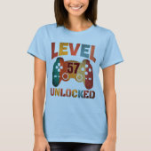 LEVEL 57 VRIJGESPEELD T-Shirt (Voorkant)