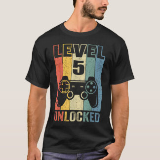 Level 5 Ontgrendeld Grappige Video Speler 5e T-shirt