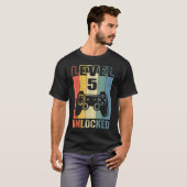 Level 5 Ontgrendeld Grappige Video Speler 5e T-shirt (Voorkant volledig)