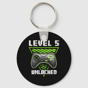 Level 5 Ontgrendeld Videospel 5e Verjaardag Gamer Sleutelhanger