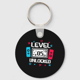 Level 5 Ontgrendelde Gamer - 5e Verjaardagscadeau  Sleutelhanger