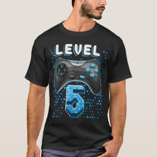 Level 5 Videospelcontroller 5e verjaardag Gamer G T-shirt