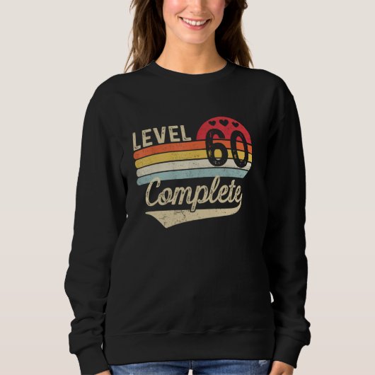 Level 60 Complete 60e bruiloft Jubileum 60 jaar Trui (Voorkant)
