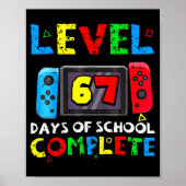Level 67 Days Of School Complete Six Seven Meme Ki Poster (Voorkant)