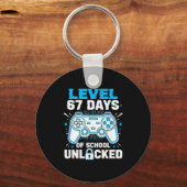 Level 67 Days Of School Unlocked 67 Meme Humor 6 7 Sleutelhanger (Voorkant)
