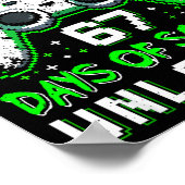 Level 67 Days Of School Unlocked Boys 67th Day Of  Poster (Hoek)