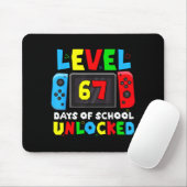 Level 67 Days Of School Unlocked Gamer Video Funny Muismat (Met muis)
