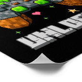 Level 67 Ontgrendelde Gaming School Meme Zes Zeven Poster (Hoek)