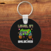 Level 67 Ontgrendelde Gaming School Meme Zes Zeven Sleutelhanger (Voorkant)