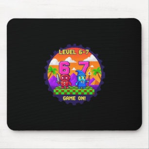 Level 6 7 Gamen Pixel Art Zes Zeven Gamers  Muismat