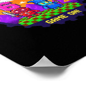 Level 6 7 Gaming Pixel Art Zes Zeven Gamers  Poster (Hoek)