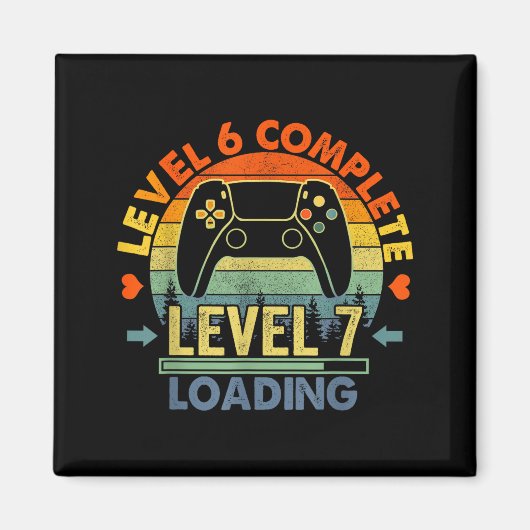 Level 6 Complete 6 Anniversary Gift 6th Wedding An Magneet (Voorkant)