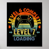 Level 6 Complete 6 Anniversary Gift 6th Wedding An Poster (Voorkant)