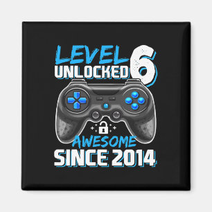 Level 6 Ontgrendeld Geweldig Sinds 2014 Videospel  Magneet