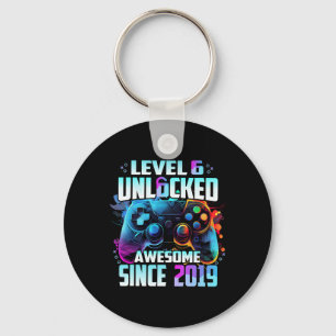 Level 6 Ontgrendeld Geweldig Sinds 6e Verjaardag G Sleutelhanger
