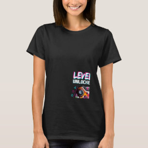 Level 6 Ontgrendeld Videospel 6e Verjaardag Videos T-shirt