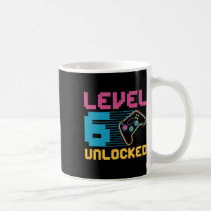 Level 6 Ontgrendelde Verjaardag voor Gaming Koffiemok