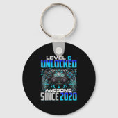 Level 6 Unlocked Awesome Since 2020 6th Birthday G Sleutelhanger (Voorkant)