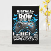 Level 6 Unlocked Video Game 6th Birthday Gamer Gif Kaart (Gele Bloem)