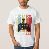 Level 7 Grappige Videogamer T-shirt (Voorkant)