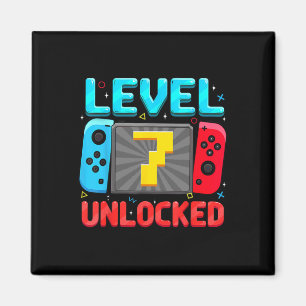 Level 7 Ontgrendeld 7e Verjaardag Jongen Gamer 7 J Magneet