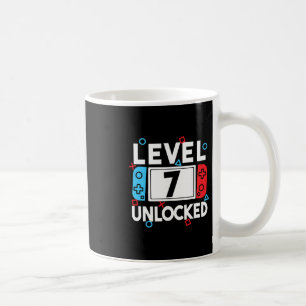 Level 7 Ontgrendeld Gamer 7e Verjaardag Videospel Koffiemok
