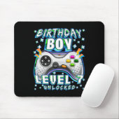 Level 7 Ontgrendeld Videospel 7e Verjaardag Gamer Muismat (Met muis)
