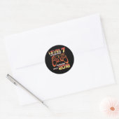 Level 7 Ontgrendeld Videospel Feest 7e Verjaardag Ronde Sticker (Envelop)