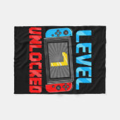 Level 7 Ontluikende Gamer 7e Verjaardagscadeau Vid Fleece Deken (Voorkant (Horizontaal))
