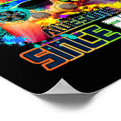 Level 7 Unlocked 7 Year Old Video Gamer 7th Birthd Poster (Hoek)