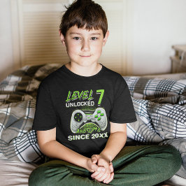 Level 7 Unlocked - Fun Birthday 7 Gamer  T-shirt