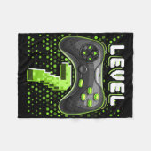 Level 7 Videogame Controller 7e Verjaardag Gamer G Fleece Deken (Voorkant (Horizontaal))