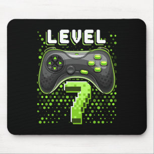Level 7 Videogamecontroller 7e verjaardag Gamer G Muismat