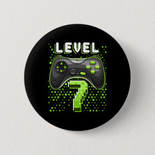 Level 7 Videospelcontroller 7e verjaardag Gamer G Ronde Button 5,7 Cm