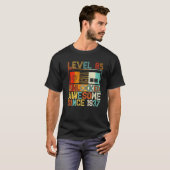 Level 85 Unlocked Awesome Since 1937 85Th Birthday T-shirt (Voorkant volledig)