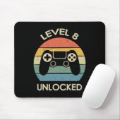 Level 8 Ontgrendeld 8e Gaming Verjaardagscadeau Vi Muismat (Met muis)