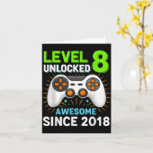 Level 8 ontgrendeld geweldig sinds 2018 gaming ver kaart (Gele Bloem)