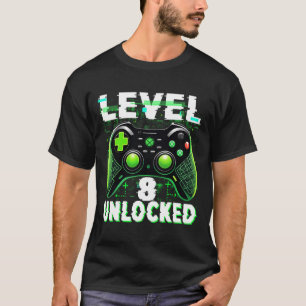 Level 8 Ontgrendeld Shirt Grappige Videospeler Ner
