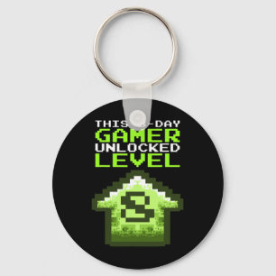Level 8 Ontgrendeld Verjaardags Videospel 8e Verja Sleutelhanger