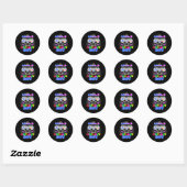 Level 8 Ontgrendeld Verjaardagsfeest Video Game 8e Ronde Sticker (Vel)