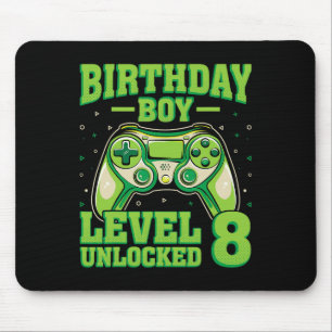 Level 8 Ontgrendeld Video Gamer Gamen Kinderen 8e Muismat