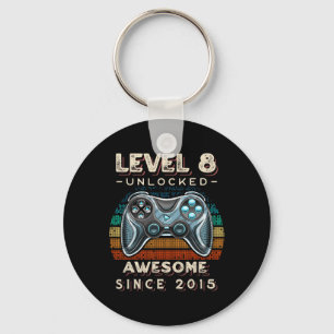 Level 8 Ontgrendeld Videospel 8e Verjaardag 8 Jaar Sleutelhanger