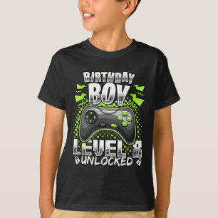 Level 8 Ontgrendeld Videospel 8e Verjaardag Gamer T-shirt