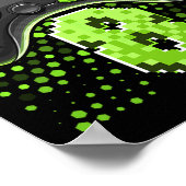 Level 8 Videogame Controller 8e Verjaardag Gamer G Poster (Hoek)